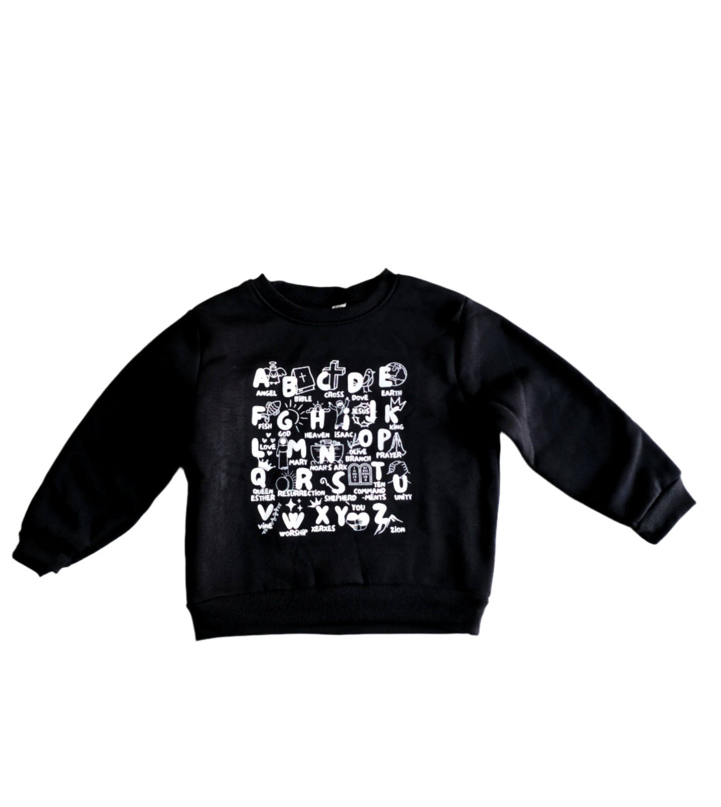 Biblical Alphabet Crew Neck
