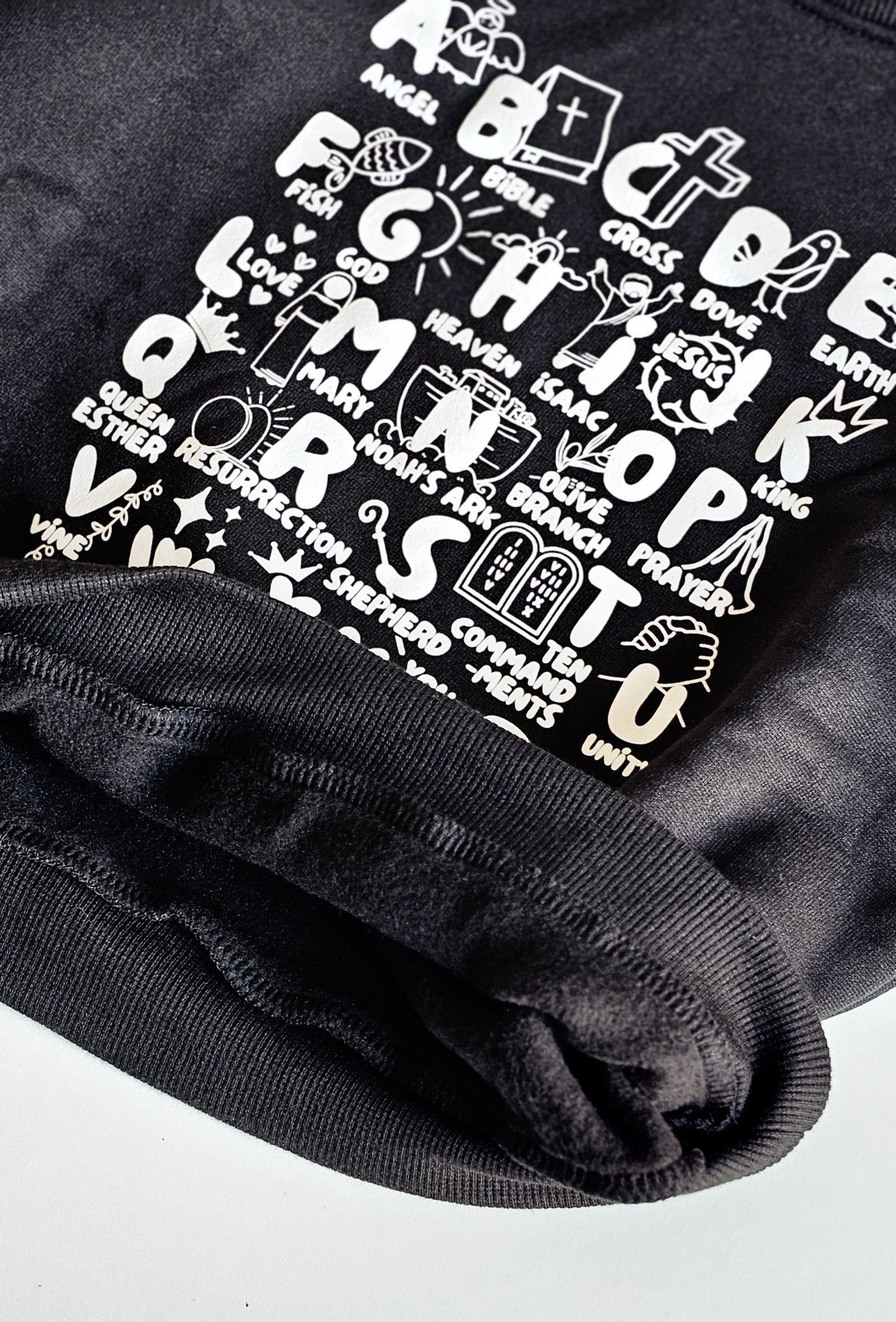 Biblical Alphabet Crew Neck