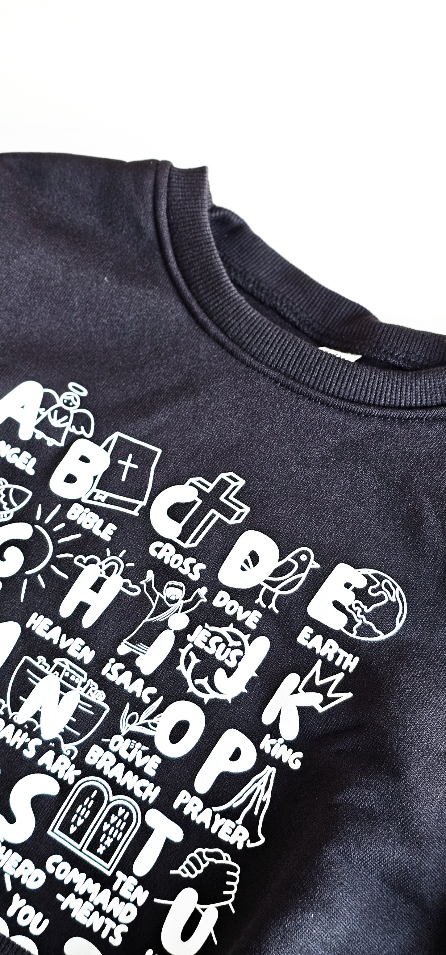 Biblical Alphabet Crew Neck