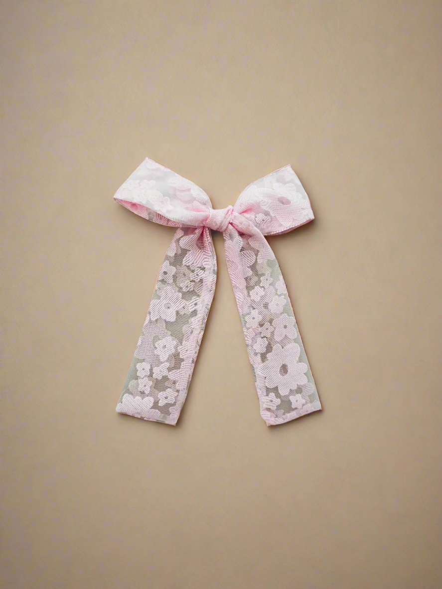 PINK LONG TAIL BOW