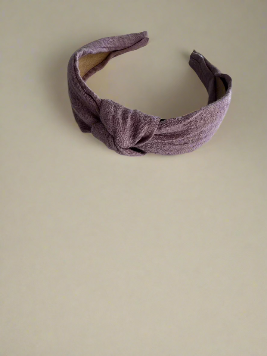 PURPLE KNOOTED HEADBAND