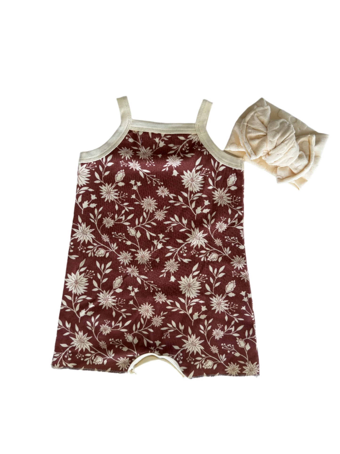 floral baby romper
