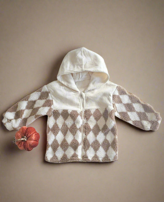Diamond Cozy Zip Hoodie