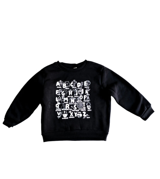 Biblical Alphabet Crew Neck
