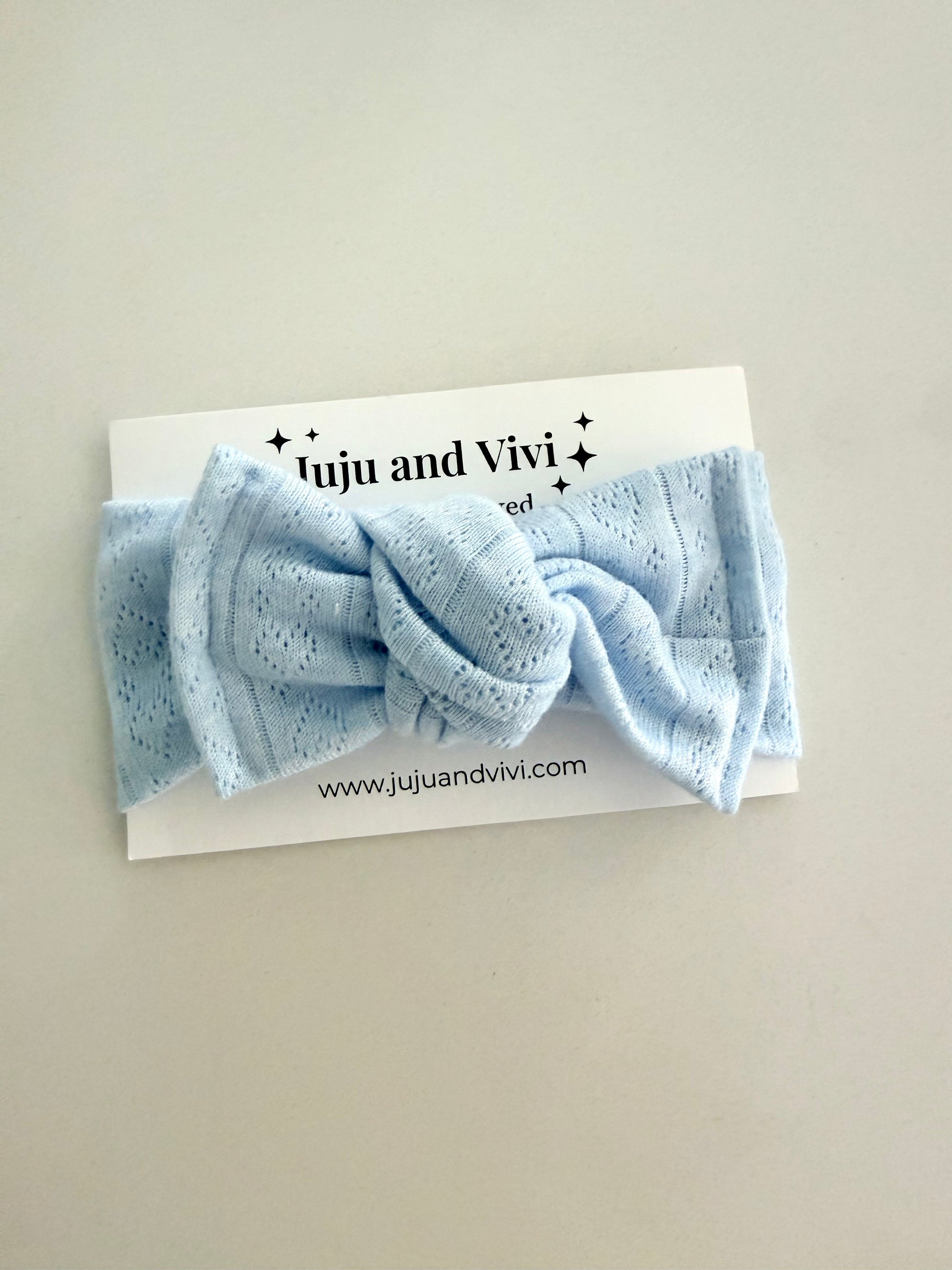 soft, stretchy, pre-tied bow for newborns and toddlers