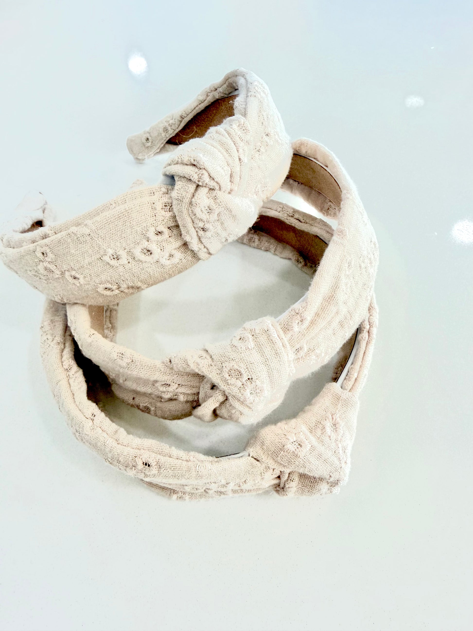 Aveline Linen knotted headband, one size fits most toddlers to adults, soft linen hair accessory
