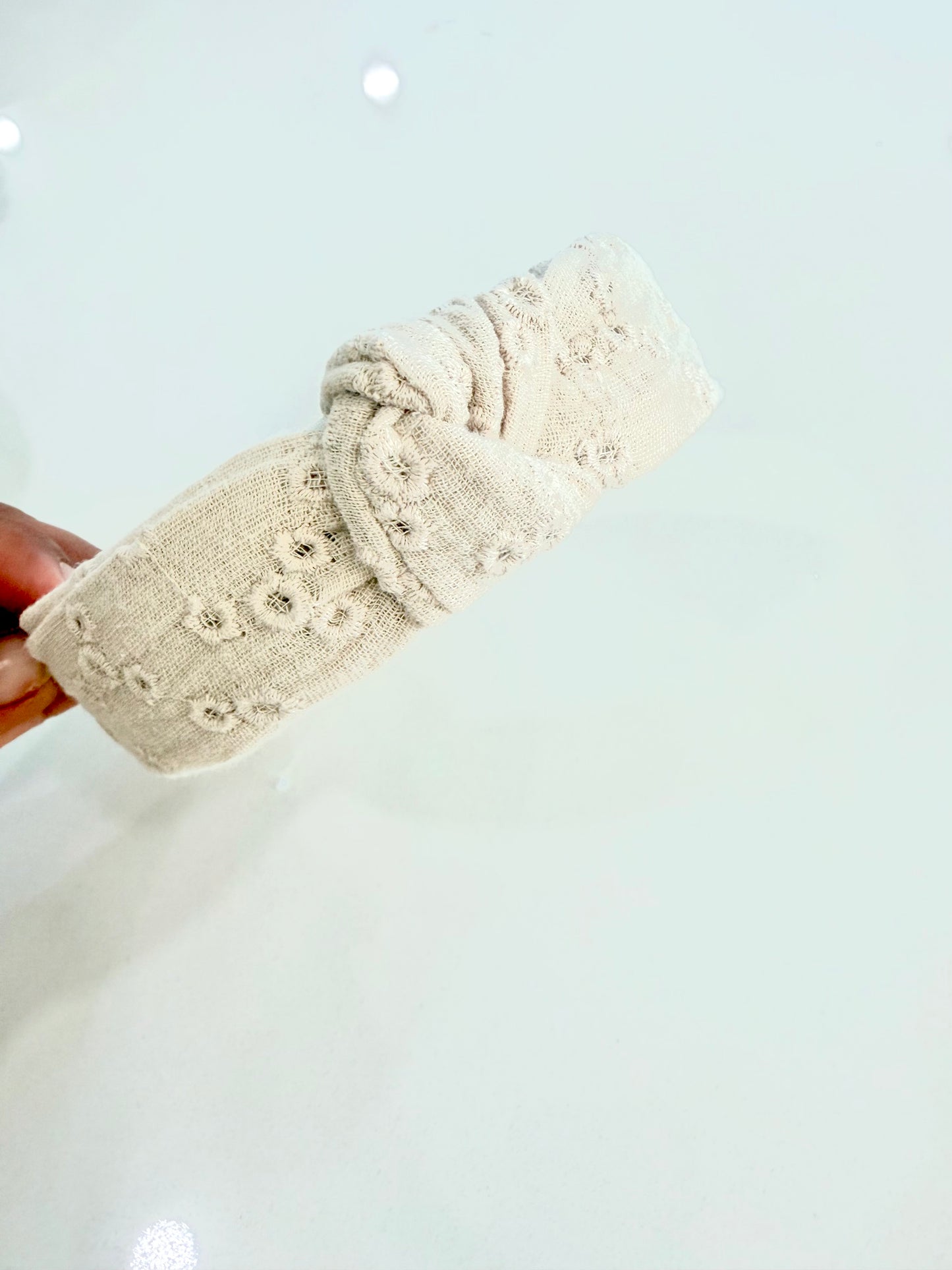 Aveline Linen knotted headband, one size fits most toddlers to adults, soft linen hair accessory