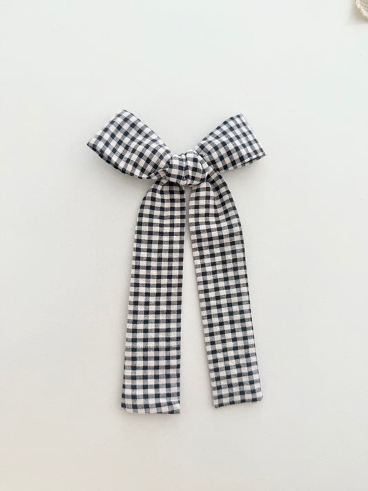 Cottage Gingham // Long-Tail Bow