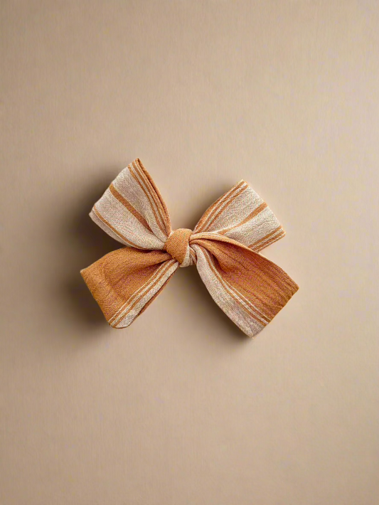 Two tone school girl bow