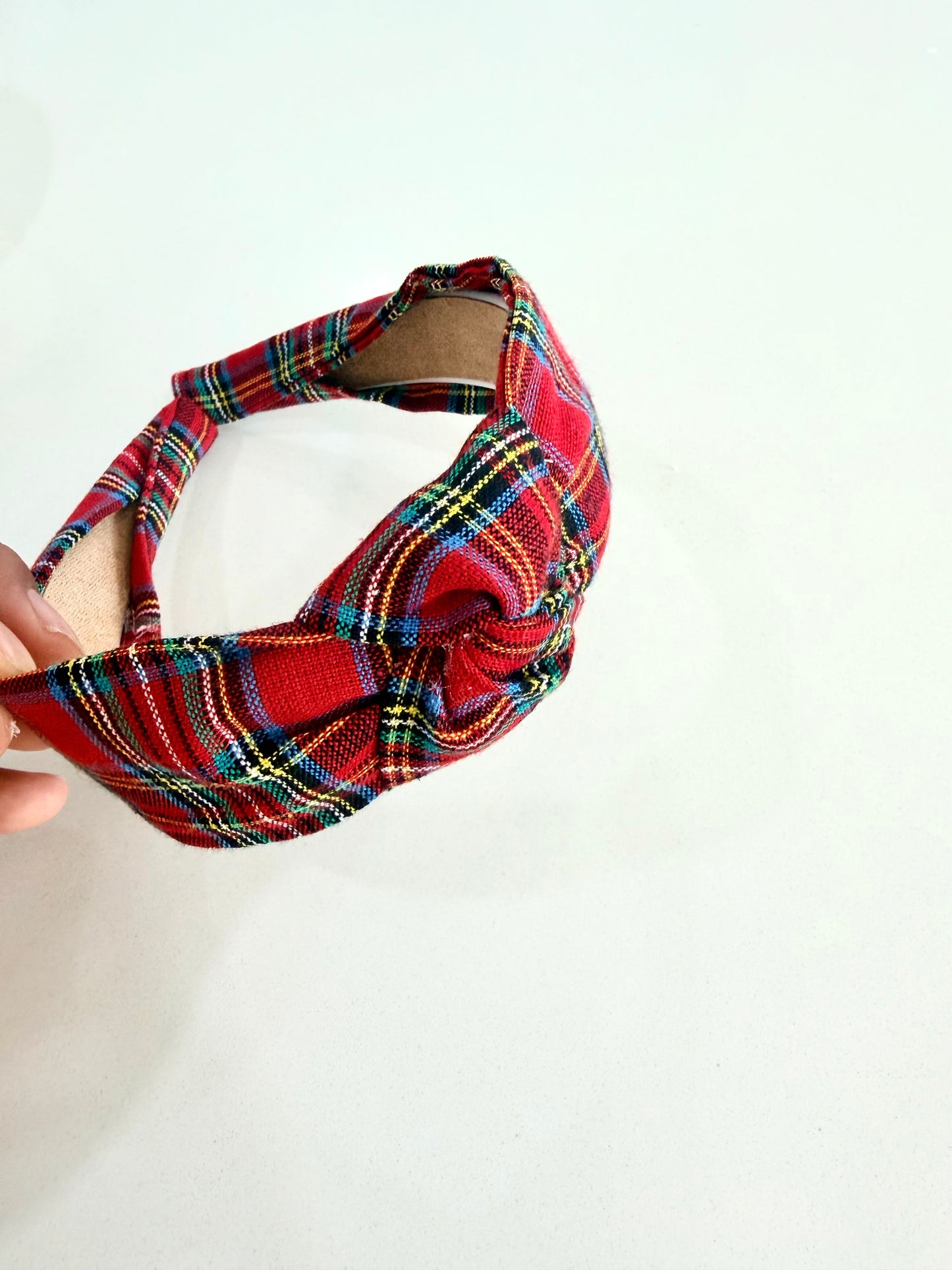 Holly Jolly Tartan// Knotted Headband