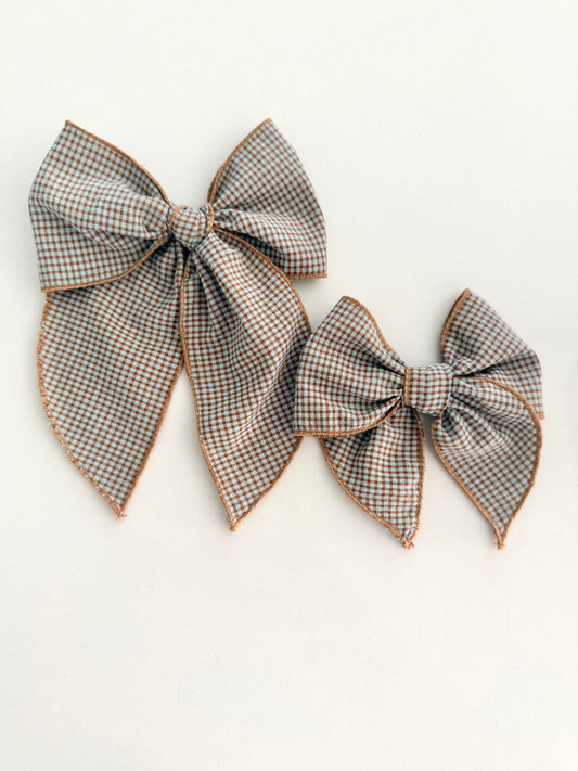 The Autumn Gingham // Fable Bow
