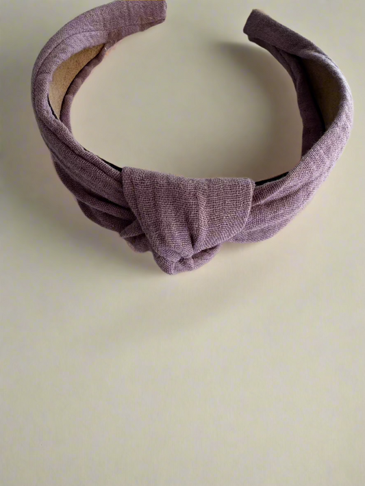 PURPLE KNOTTED HEADBAND