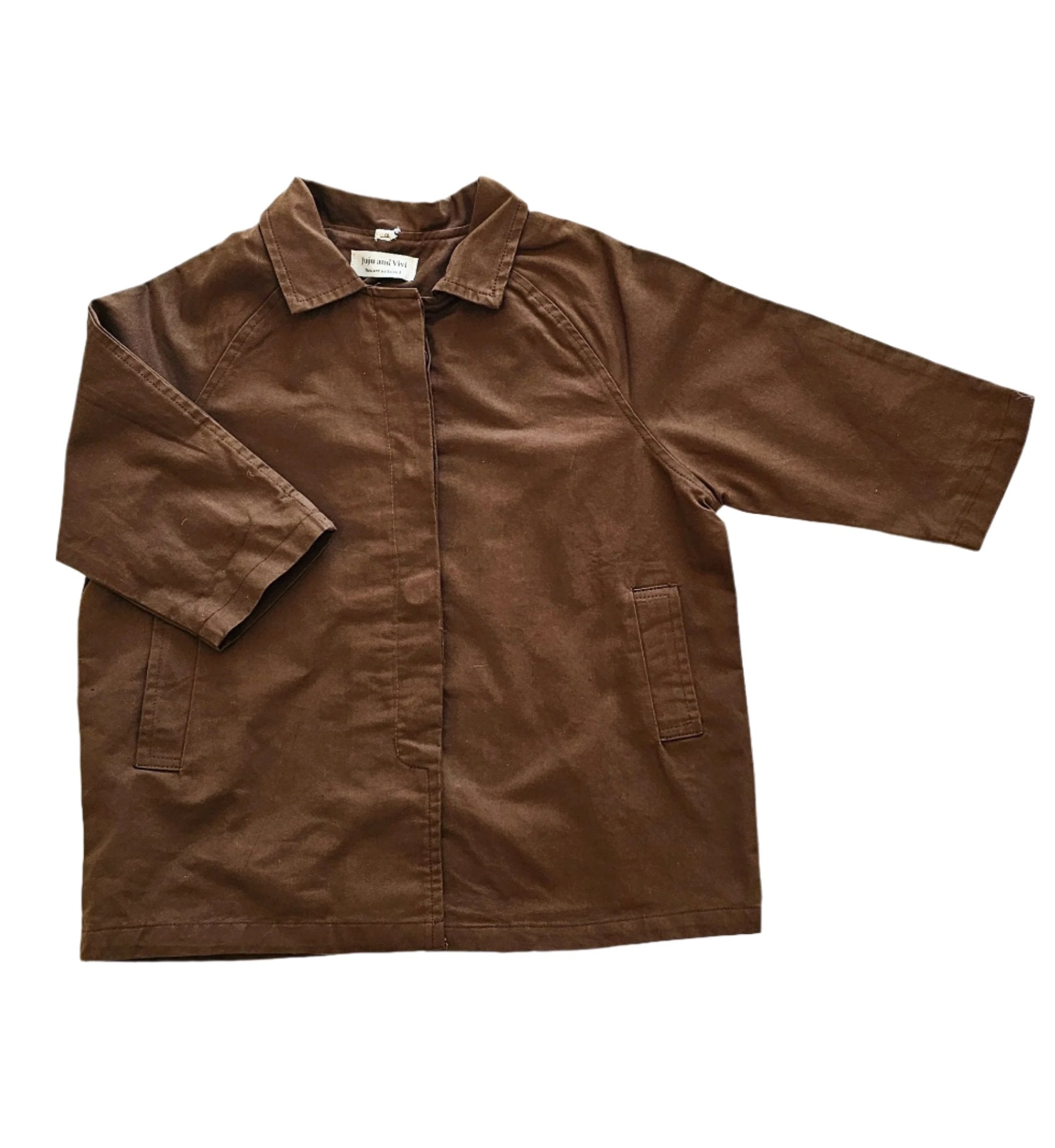 brown trench coat
