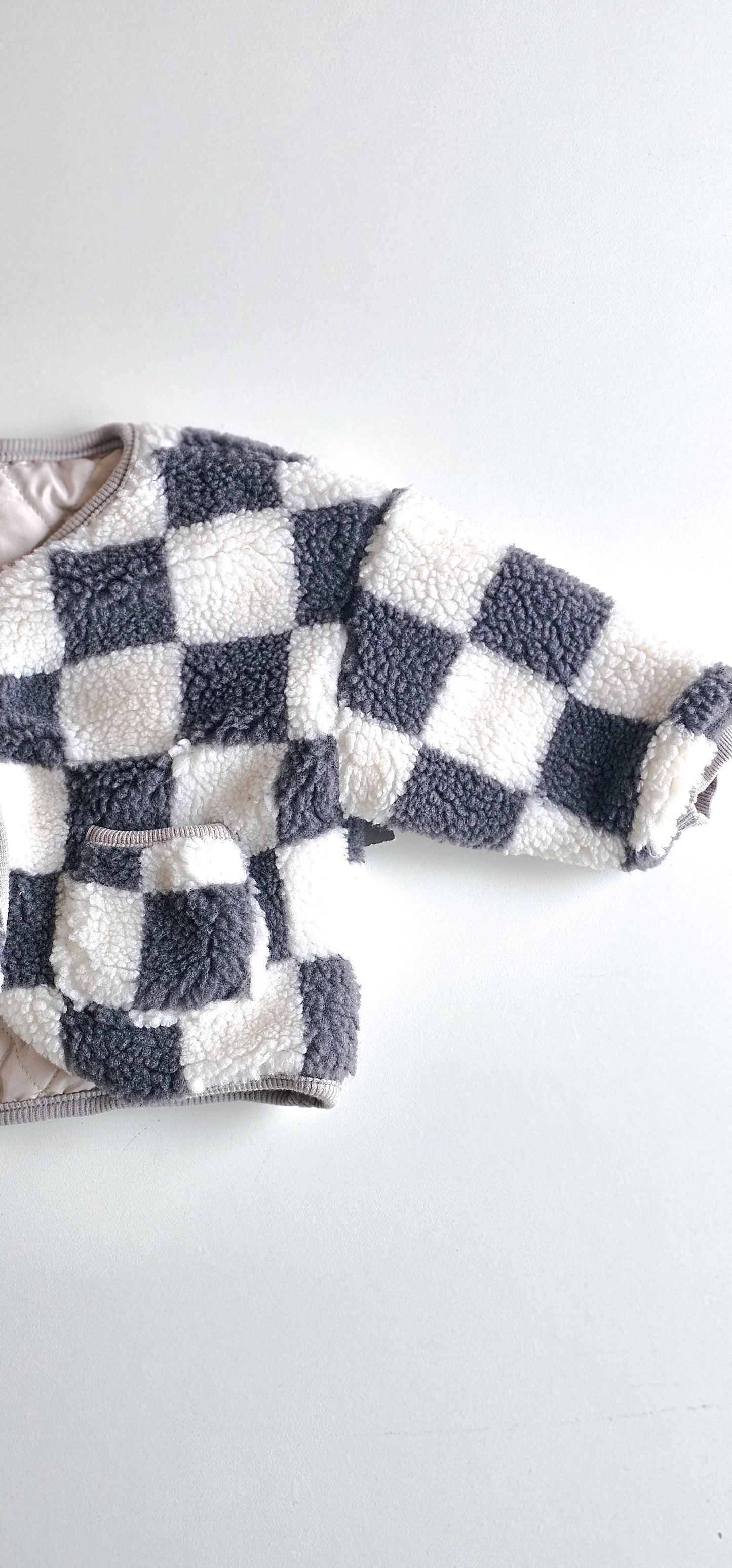 kids checkered coat 
