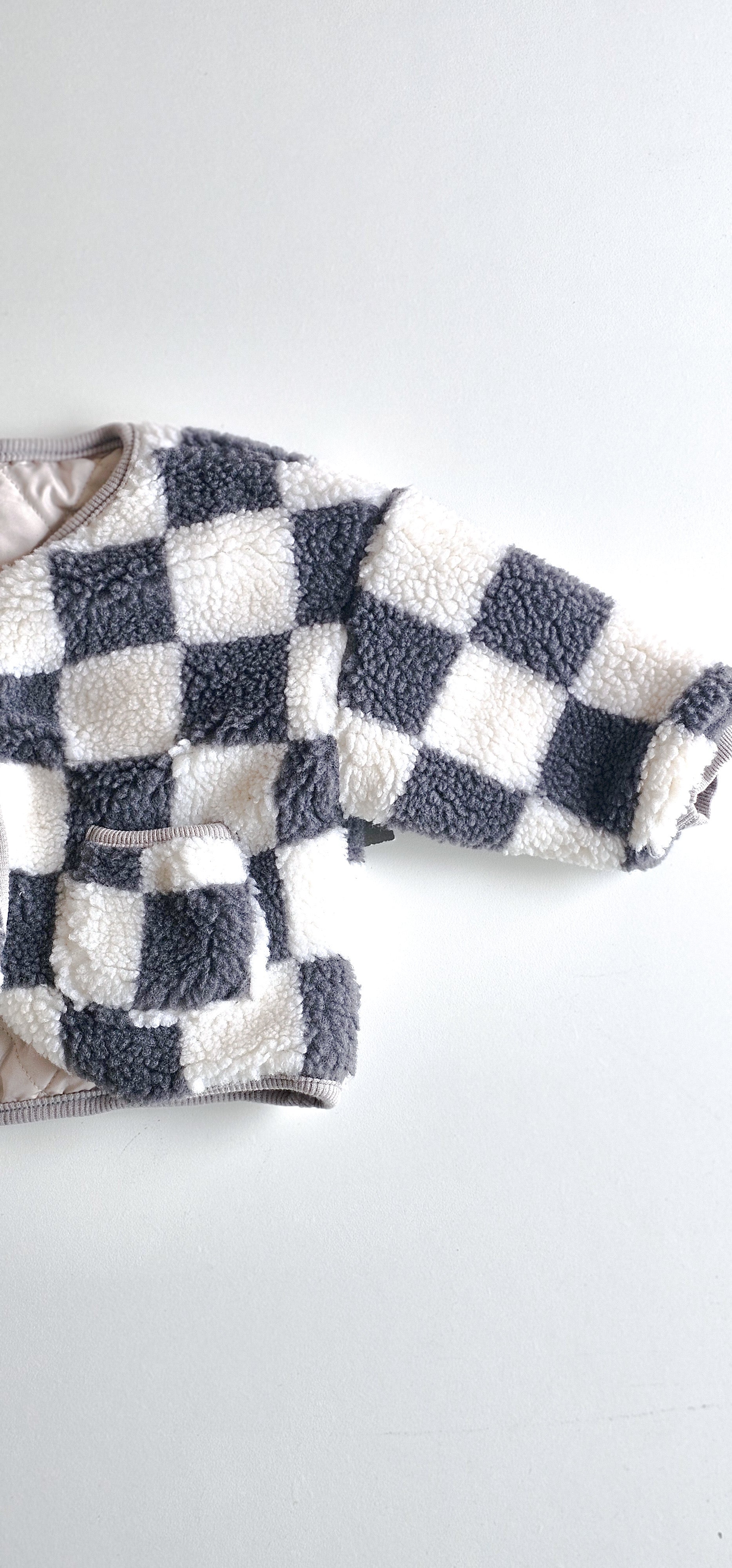 kids checkered coat 