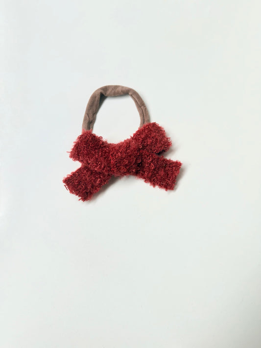 Burgundy Plush //  School Girl