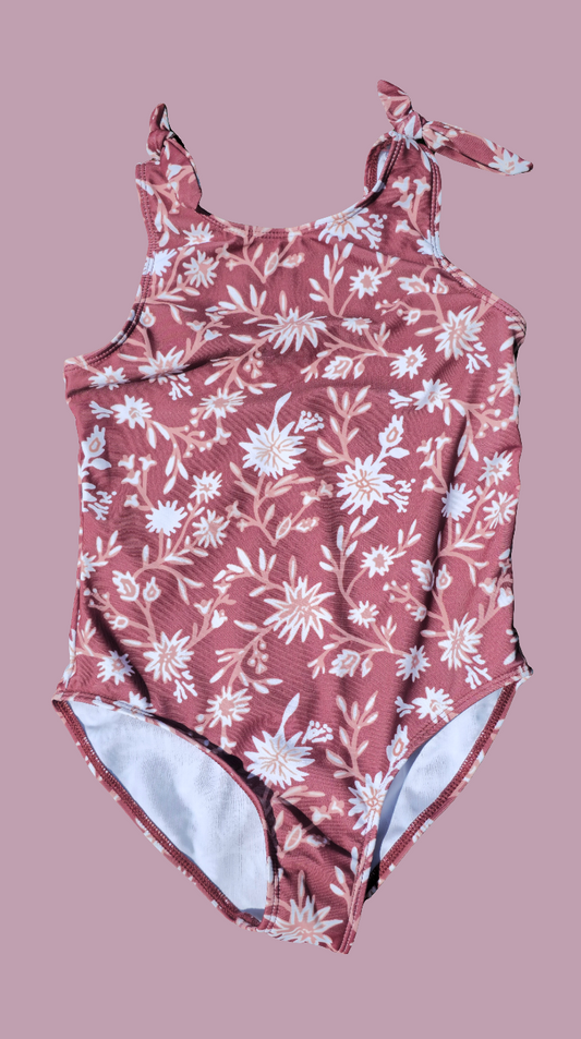 floral toddler swimsuit